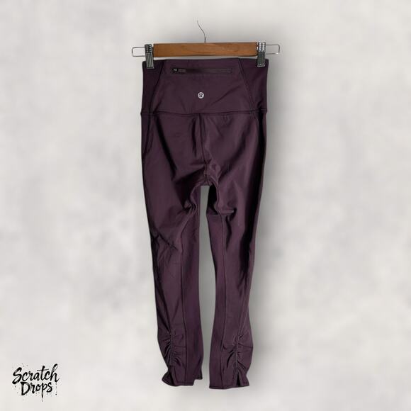 Lululemon On Your Mark Crop 23" Leggings Size 2 High Performance Athletic Wear - Picture 6 of 6